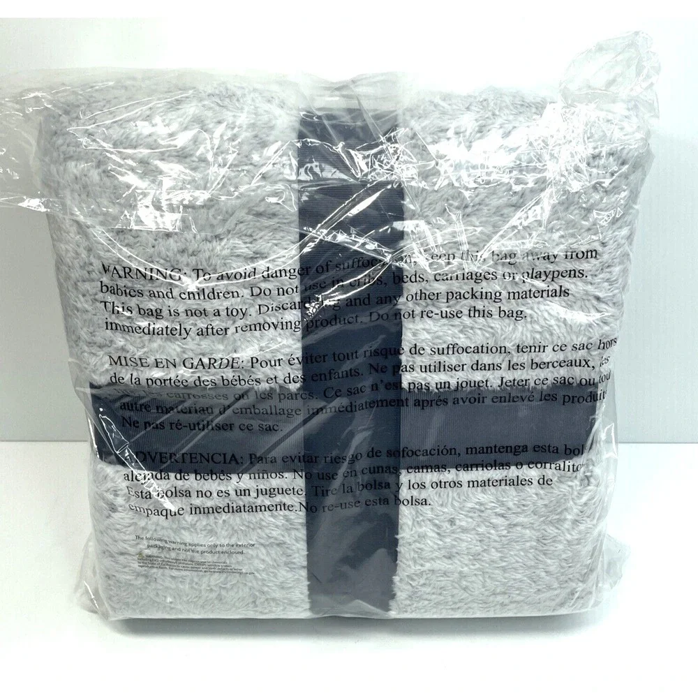 Brand New Bella Russo Silk Touch Throw / Blanket Gray 50
